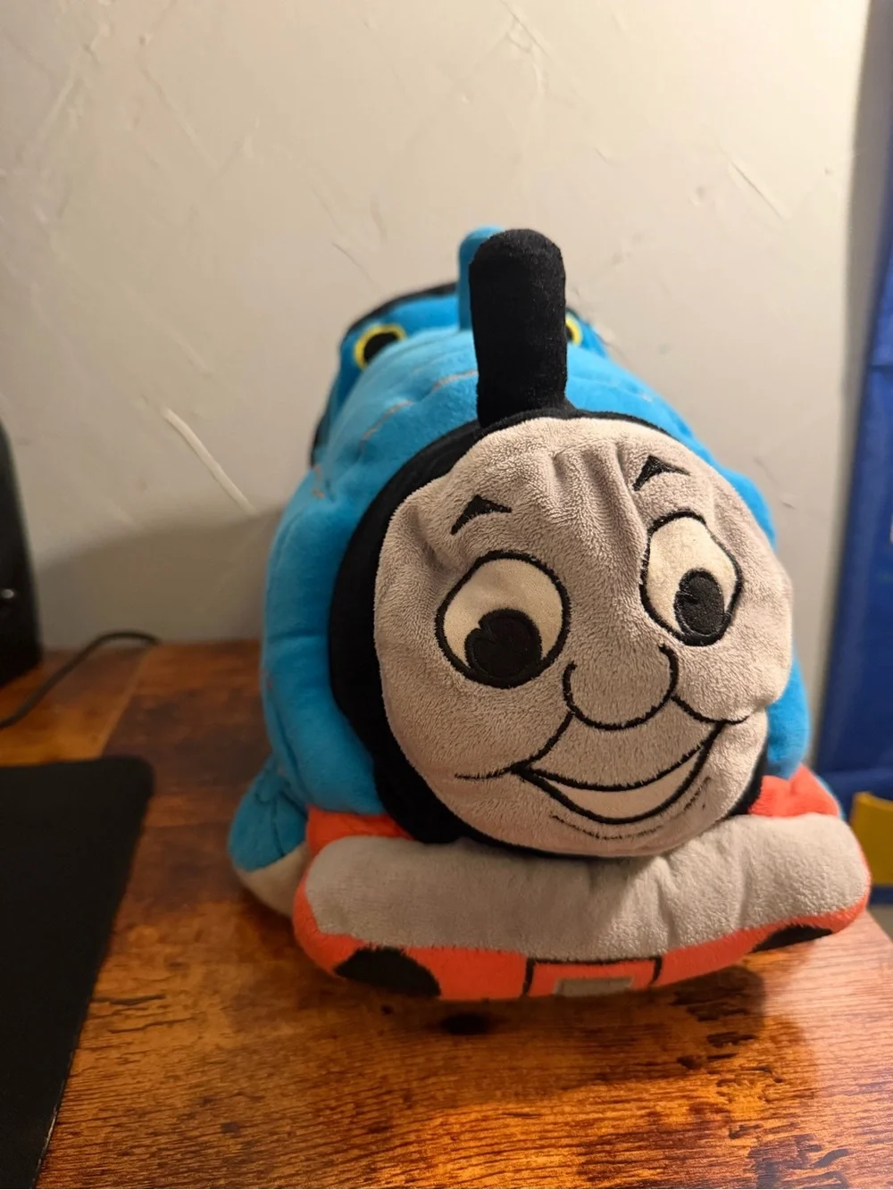 Thomas & Friends Blue and Black Plush Train - Smiling Thomas